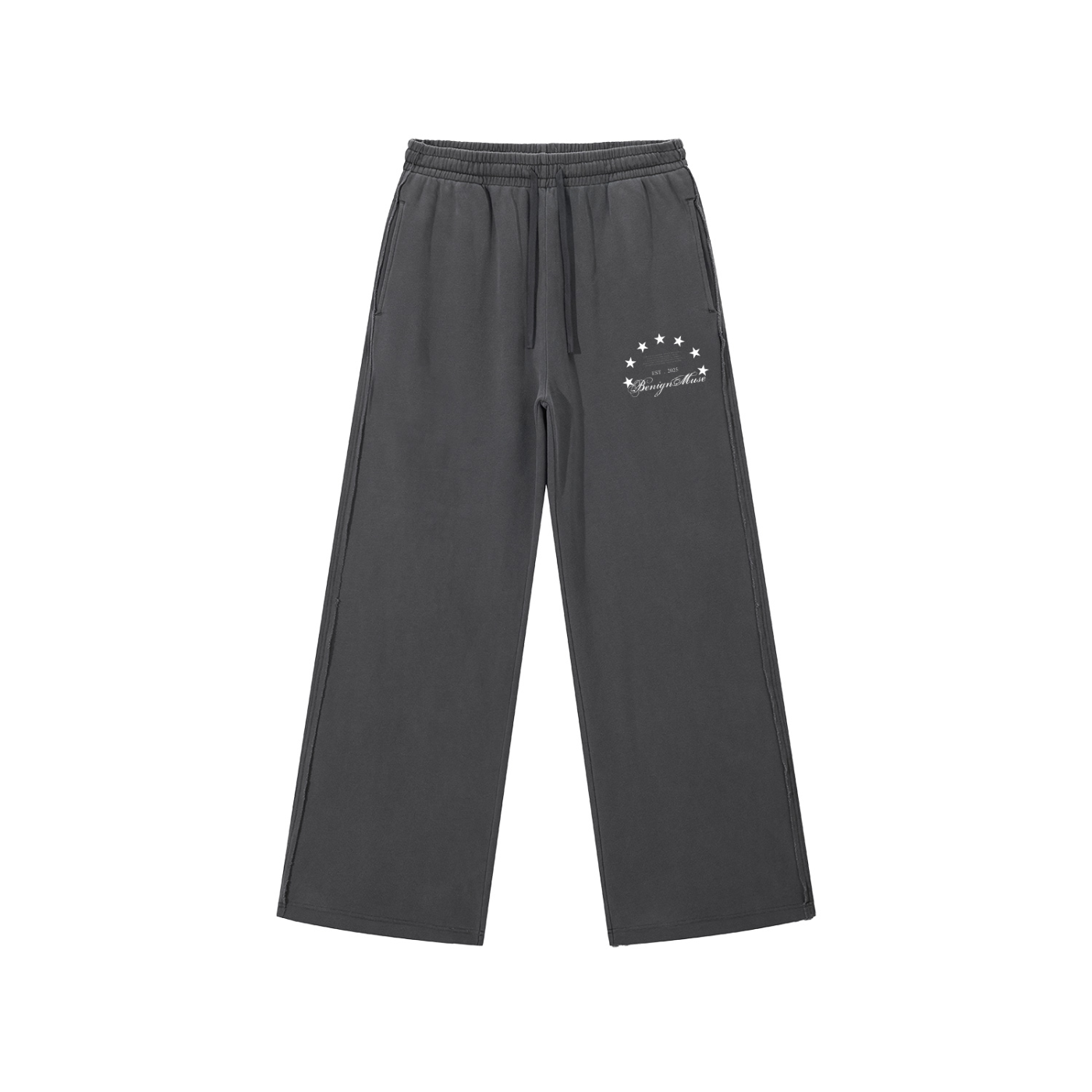 Snow Washed Raw Edge Sweatpants